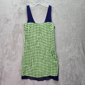 Thakoon Dress Womens 4‎ Sheath Sleeveless Silk Viscose Check Made in USA Summer